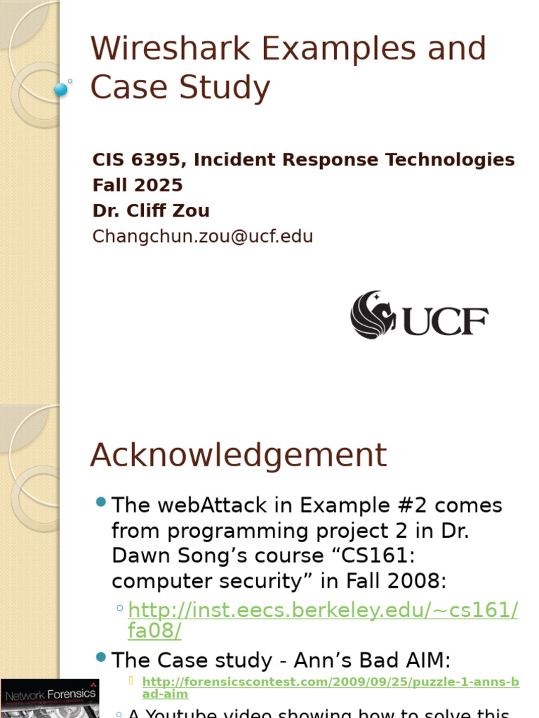 Wireshark Case Study and Examples | PDF | Transmission Control Protocol ...