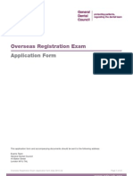 Overseas Registration Exam: Application Form