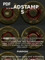 Headstamp Codes for Ammunition Identification | PDF | Ammunition | Firearms