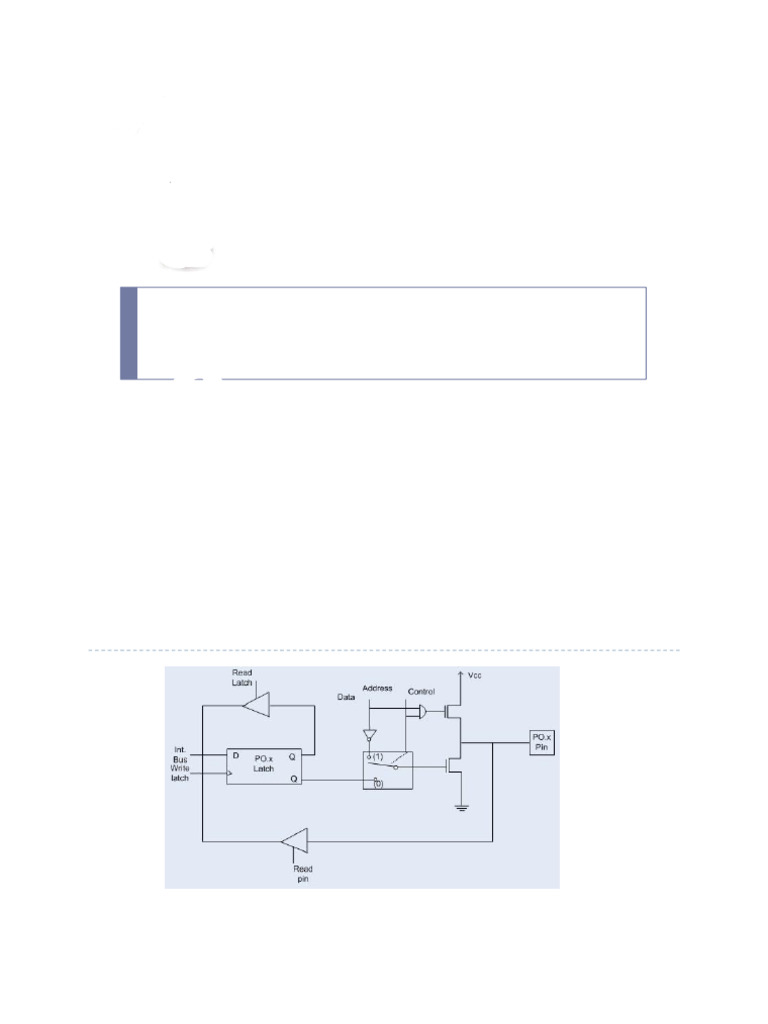 I/O Port Structure of 8051 Microcontroller | PDF | Input/Output | Field ...