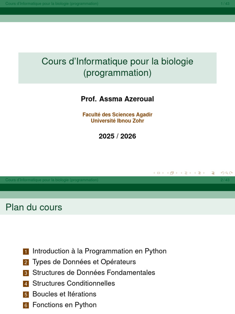 Informatique et Python en biologie | PDF | Bio-informatique | Python ...