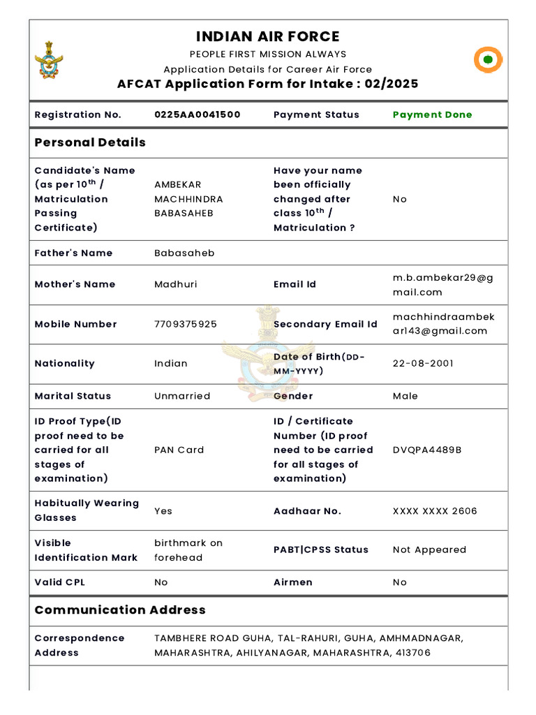 IAF - After Payment Preview | PDF | Qualifications