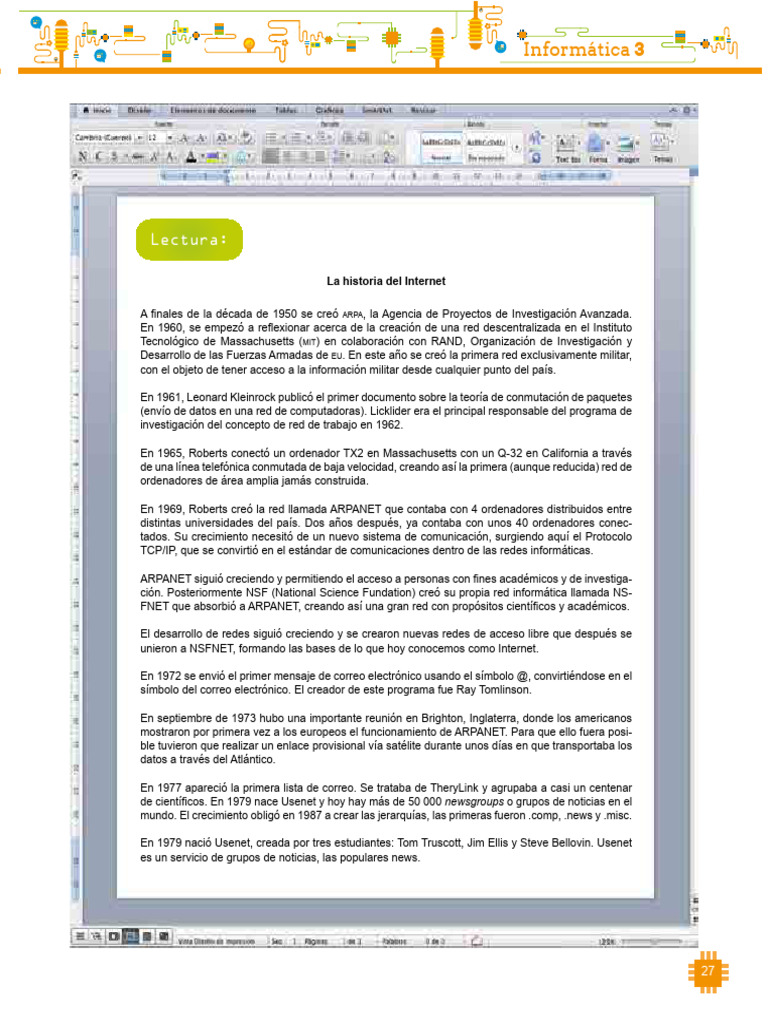 Historia del Internet: Orígenes y Evolución | PDF | Red mundial ...