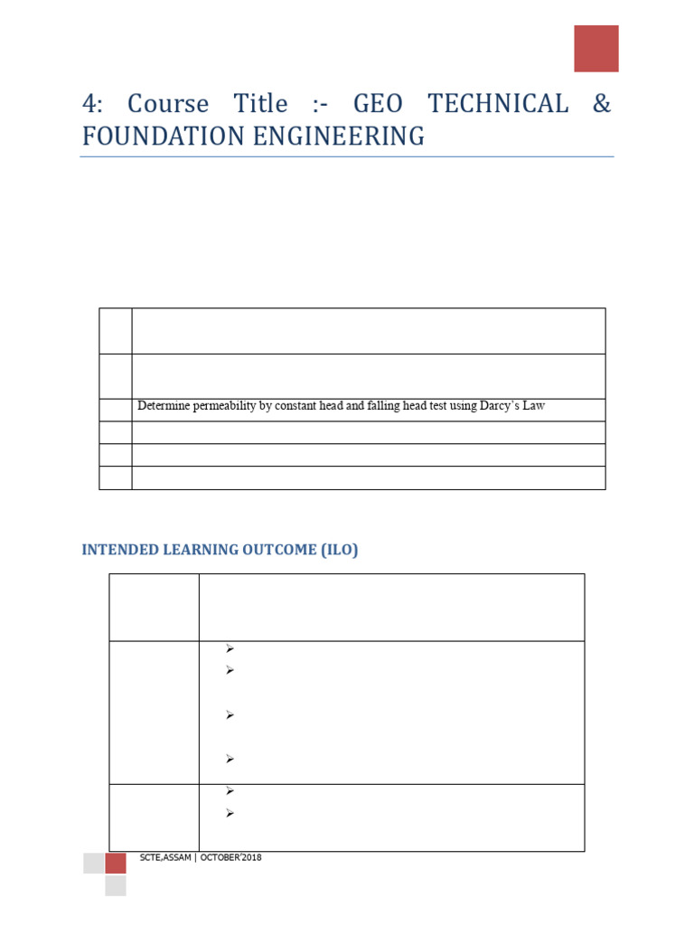 Geotechnical & Foundation Engineering Syllabus | PDF | Soil Mechanics ...