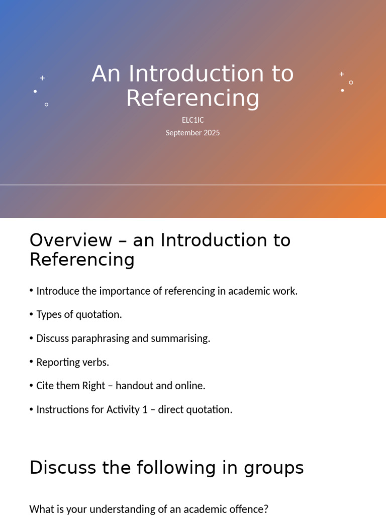 Academic Referencing Essentials Guide | PDF | Citation | Human ...