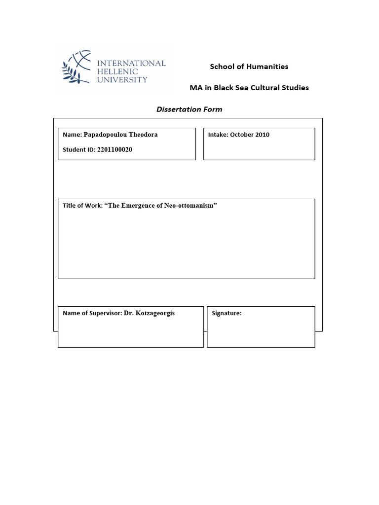 Neo-Ottomanism in Turkish Foreign Policy | PDF | Turkey | Mustafa Kemal ...