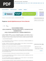 Edital Concurso Caixa 2012 - Técnico Bancário