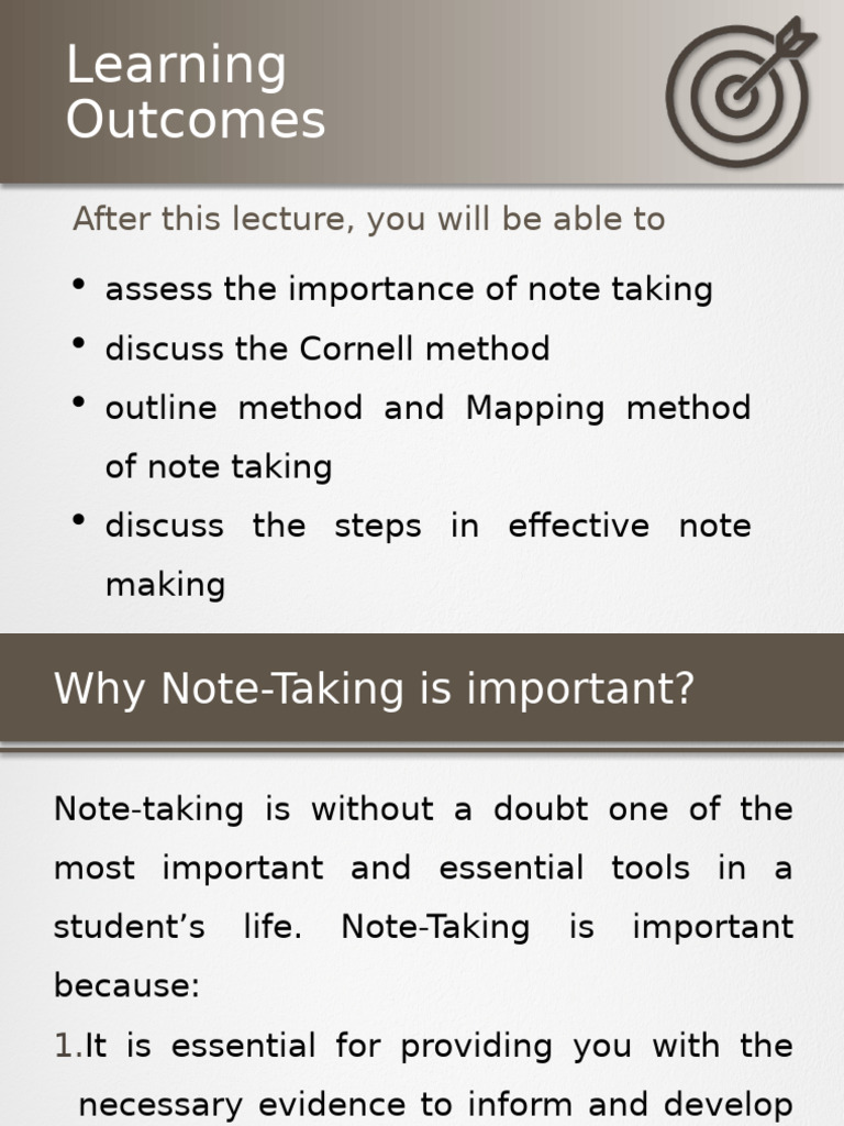 Effective Note-Taking Techniques | PDF | Mind | Cognitive Science