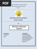 Download HR Policy of Microsoft Company by Aman Agarwal SN93909539 doc pdf