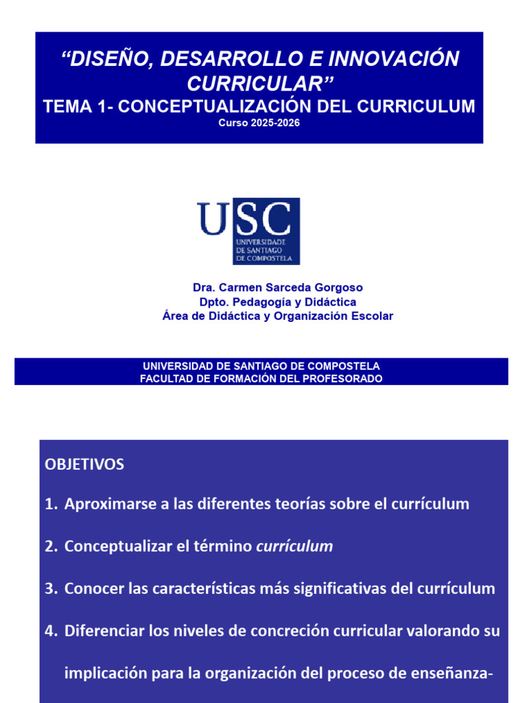 Teorías y Diseño del Currículum Escolar | PDF | Plan de estudios ...
