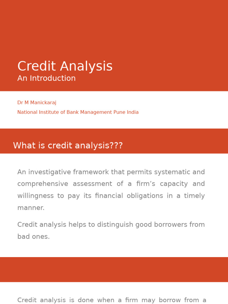 Understanding Credit Analysis Basics | PDF | Credit | Finance & Money ...