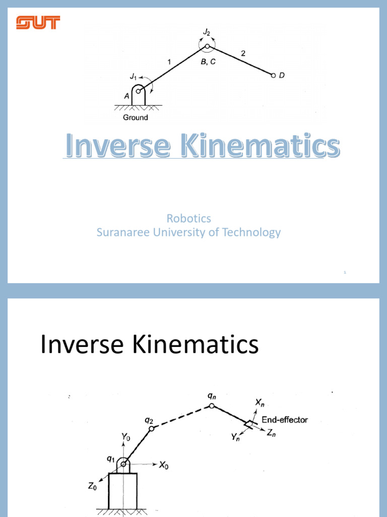 Inverse Kinematics for 2DOF Robots | PDF | Kinematics | Matrix ...