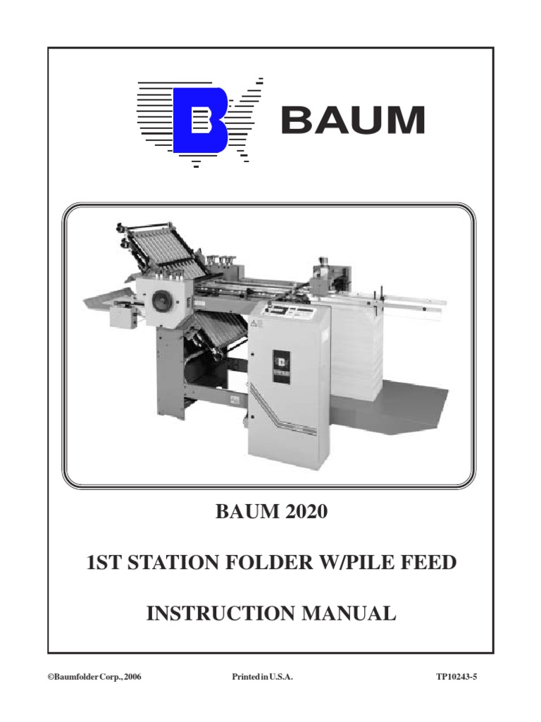 Baum Folder | Conector eléctrico | Ascensor