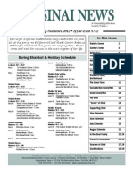 Spring-Summer Sinai News 2012