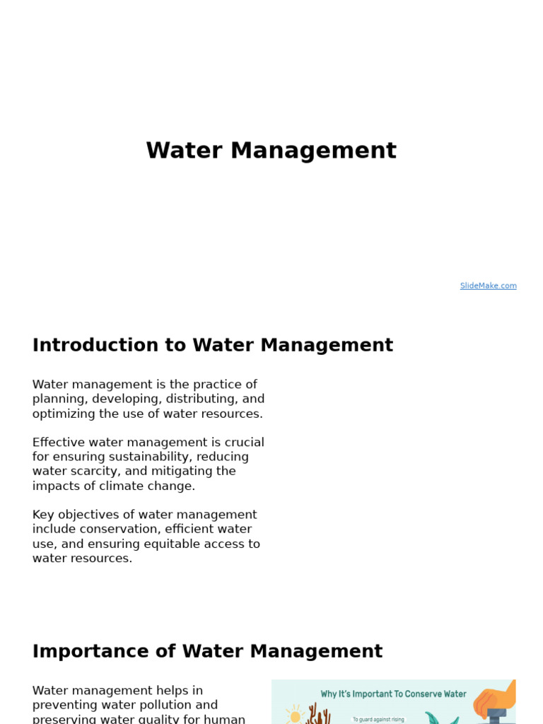 Effective Water Management Strategies | PDF