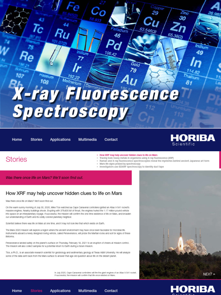 Micro-XRF Analysis for Mars Exploration | PDF | Life On Mars | Mars