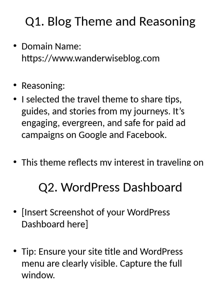 Web Building Project Assignment Fixed | PDF