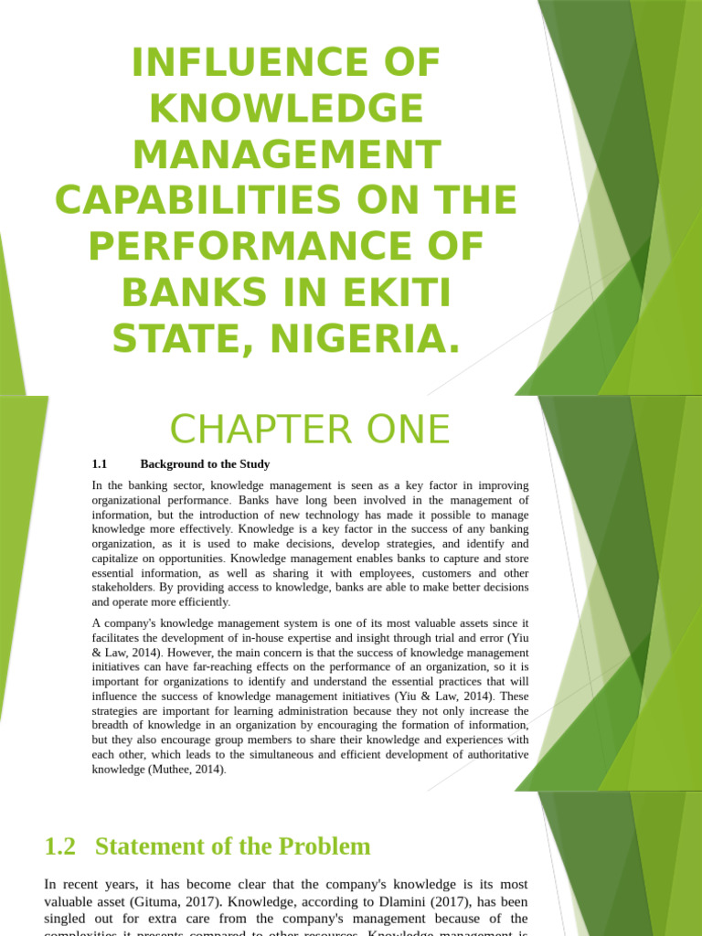 Knowledge Management Impact on Banks' Performance | PDF | Knowledge ...