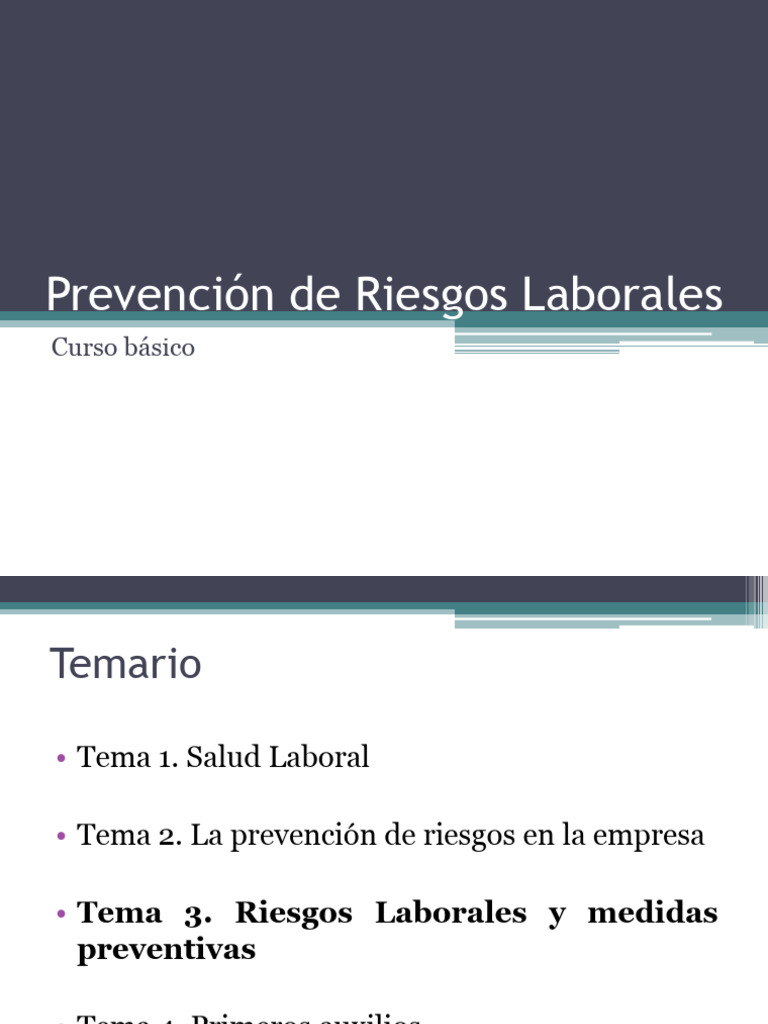 Tema 3 Riesgos Laborales y Medidas Preventivas. | PDF | ruido | Decibel