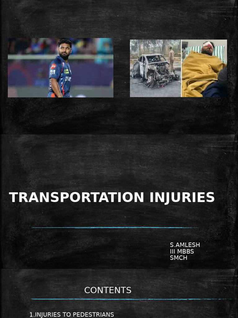 Overview of Transportation Injuries | PDF | Traffic Collision | Airbag