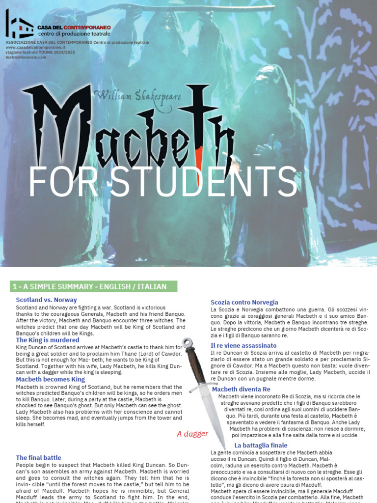 Macbeth: Tragedy of Ambition and Fate | PDF | Macbeth | Shakespearean ...