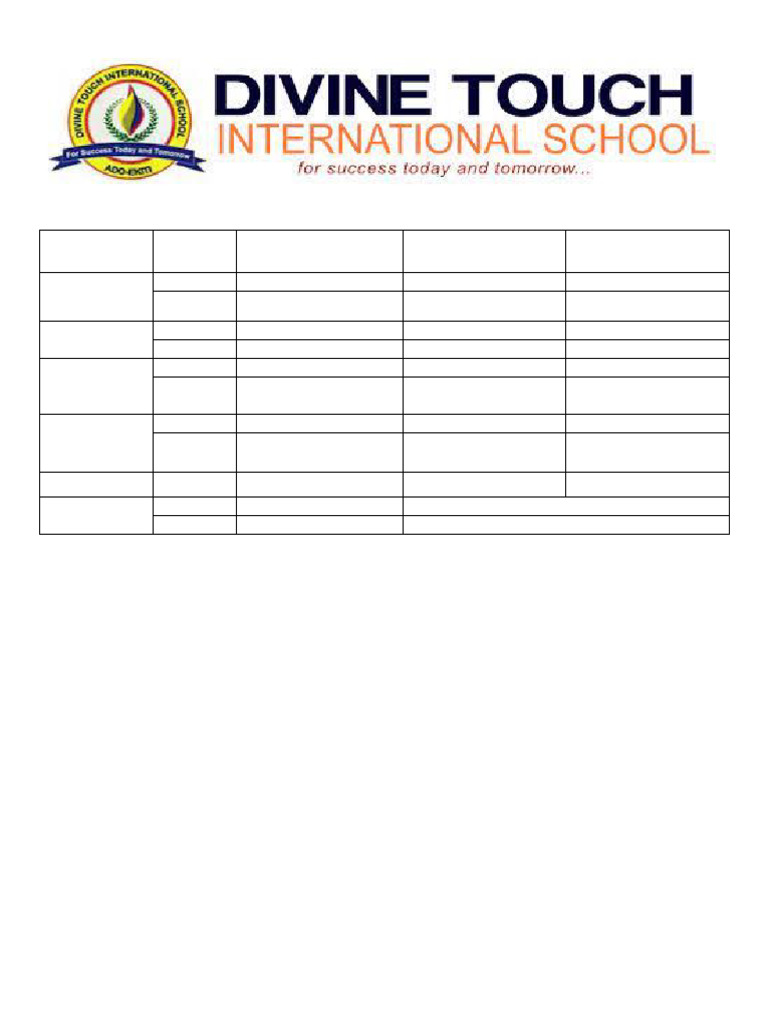 SSS 2 Class Timetable Overview | PDF