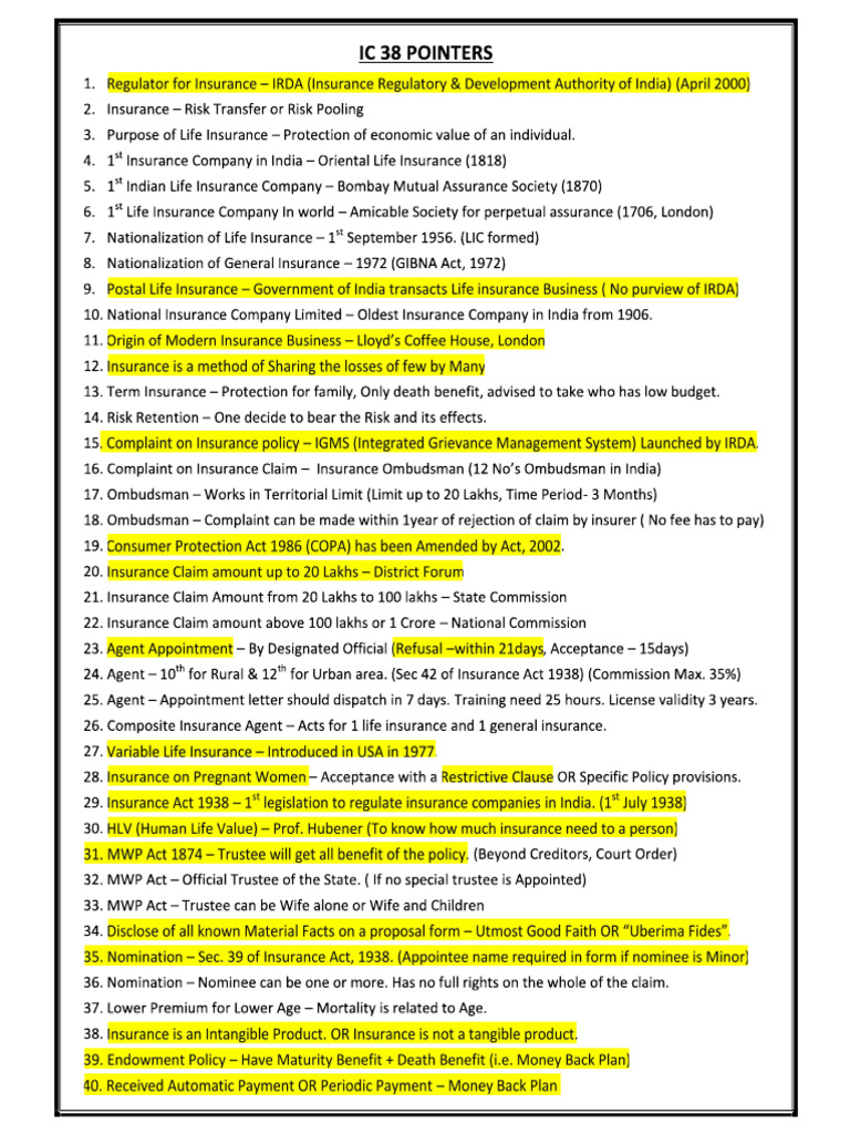 Ic 38 Pointers | PDF