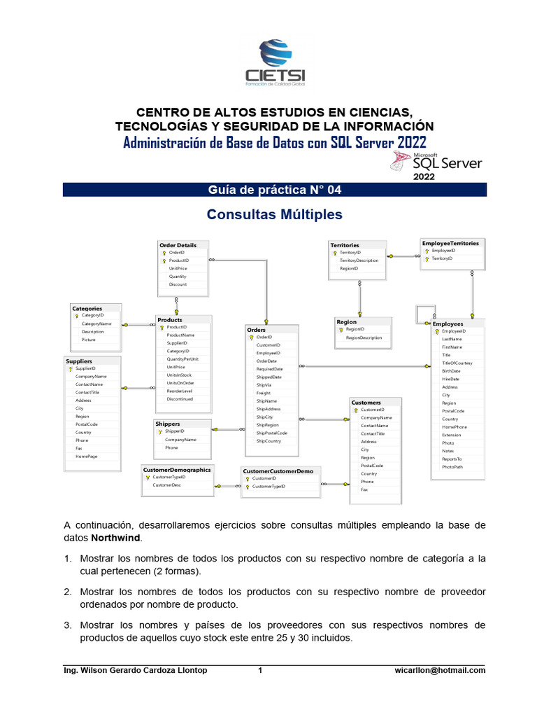 Consultas Múltiples en SQL Server 2022 | PDF | Ignorancia | SQL