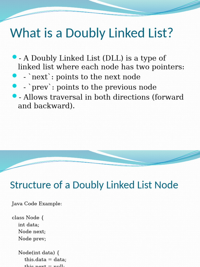Double Linked List | PDF
