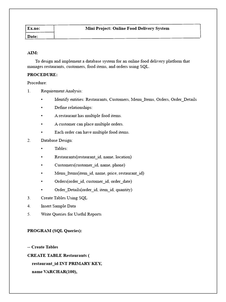 Raghu l Mini Project PDF 2 | PDF | Sql | Databases