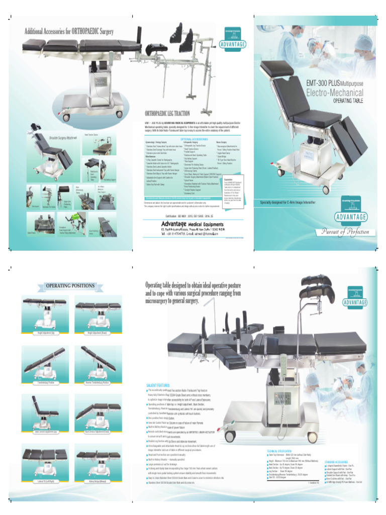 EMT-300 Plus: Versatile Surgical Table | PDF | Orthopedic Surgery