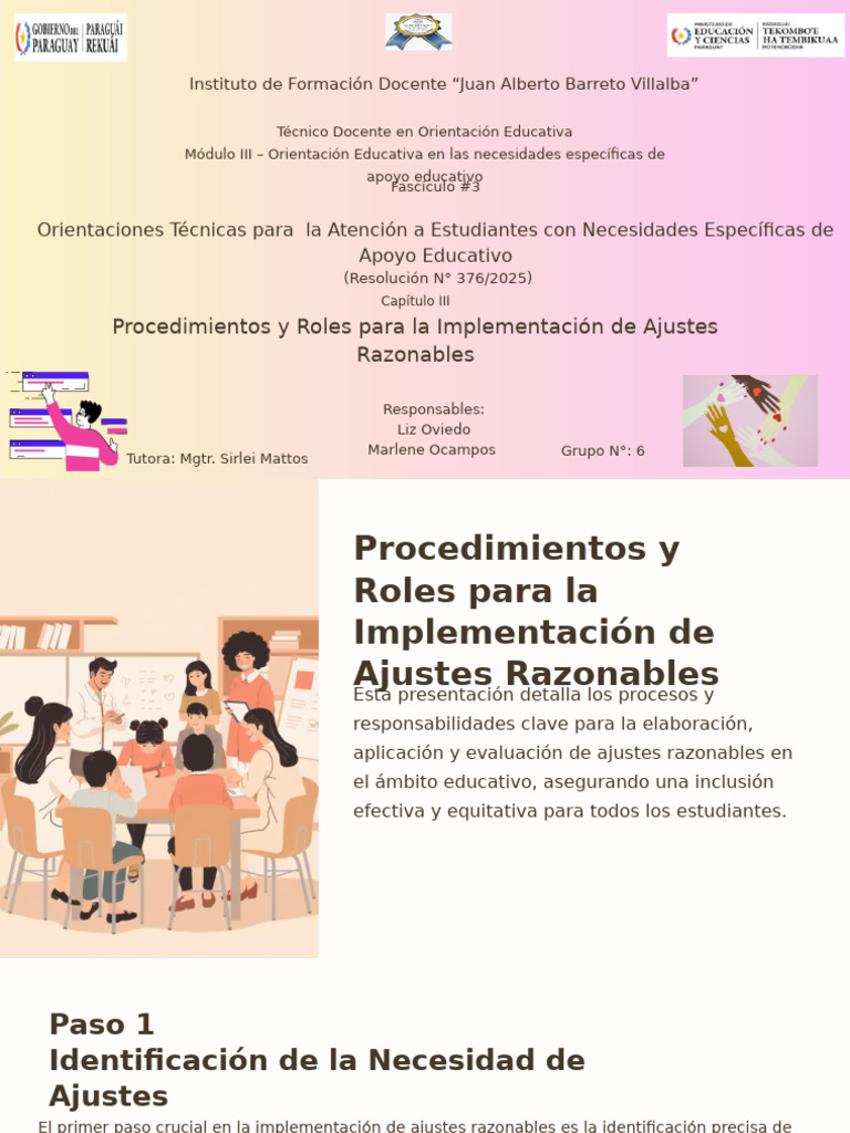 Ajustes Razonables en Educación Inclusiva | PDF | Maestros | Evaluación