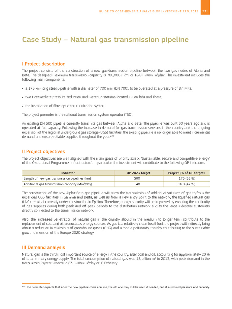 Cost-Benefit Analysis of Gas Pipeline Project | PDF | Natural Gas | Risk