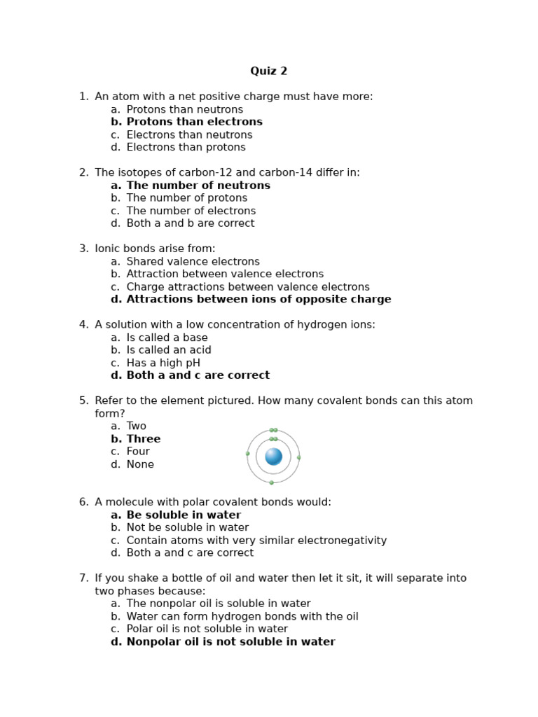 Quiz 2 KEY | PDF