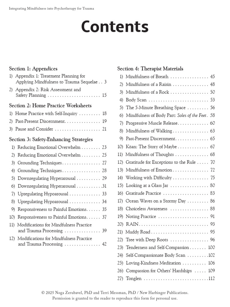 Mindfulness in Trauma Psychotherapy | PDF | Psychological Trauma ...