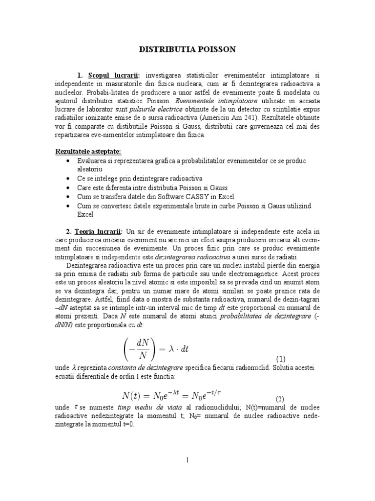 Distributia Poisson | PDF