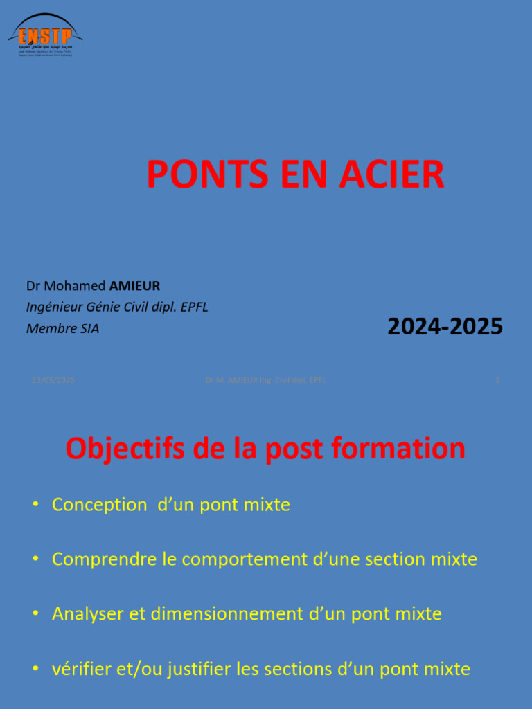 Conception et Analyse des Ponts Mixtes | PDF | Pont | Résistance des ...
