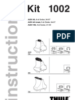 AUDI A6, 4-dr Sedan, 94-97 AUDI A6 Avant, 5-dr Estate, 94-97 AUDI 100, 4-dr Sedan, 91-93