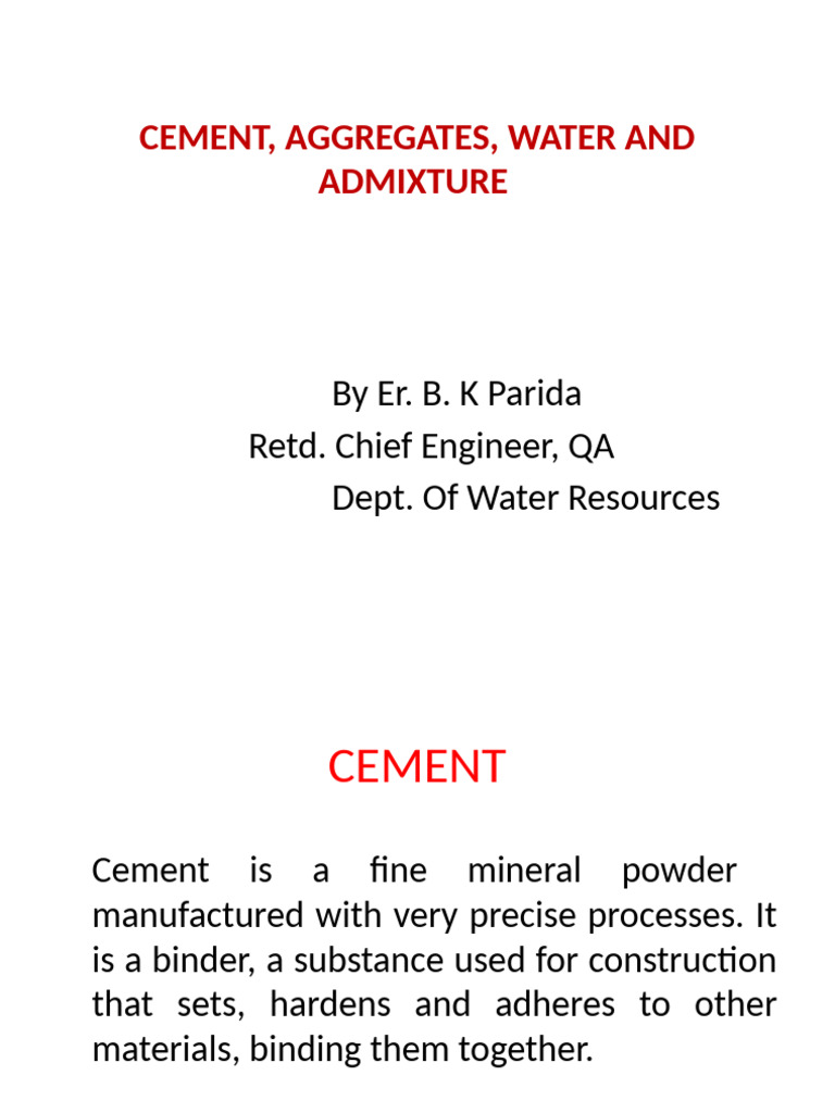 Cement Types and Properties Explained | PDF | Concrete | Cement