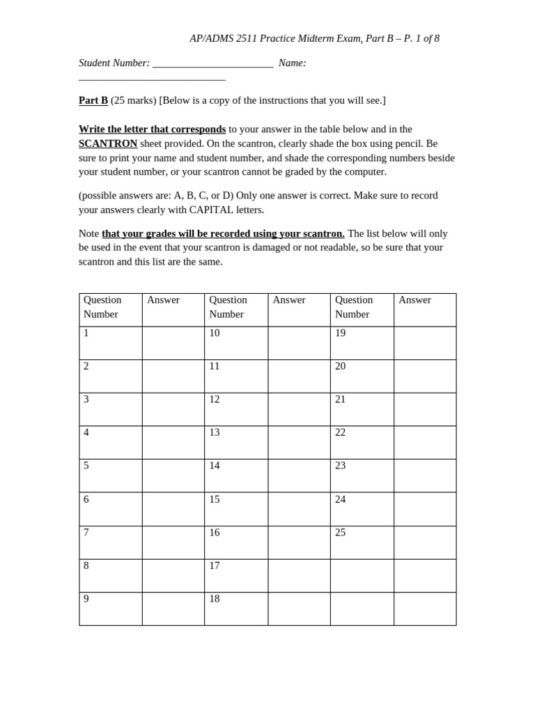 AP/ADMS 2511 Midterm Exam Practice | PDF | Cloud Computing | Software ...