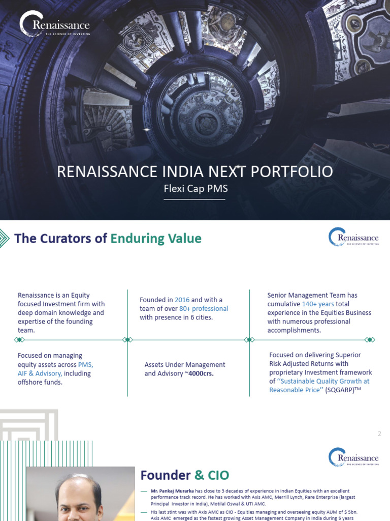 Renaissance India Next Portfolio Overview | PDF | Investing | Valuation ...