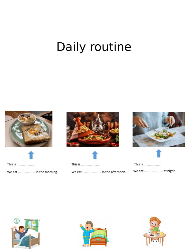 Daily Routine: Morning to Night Activities | PDF