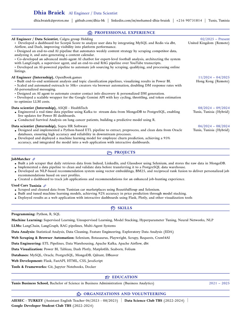 AI Engineer & Data Scientist Profile | PDF | Intelligence (AI ...