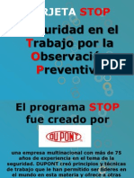 Tarjeta Stop