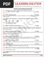 Chemical Reactions and Equations