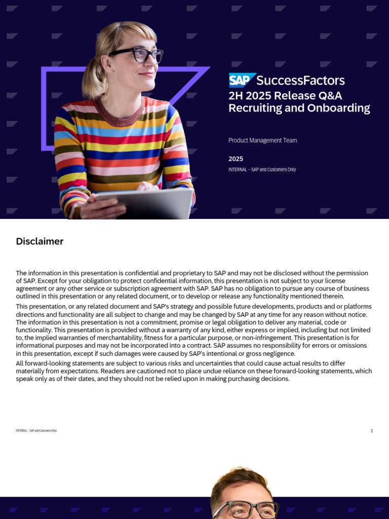 SuccessFactors 2H 2025 Release Highlights | PDF | Employment | Business
