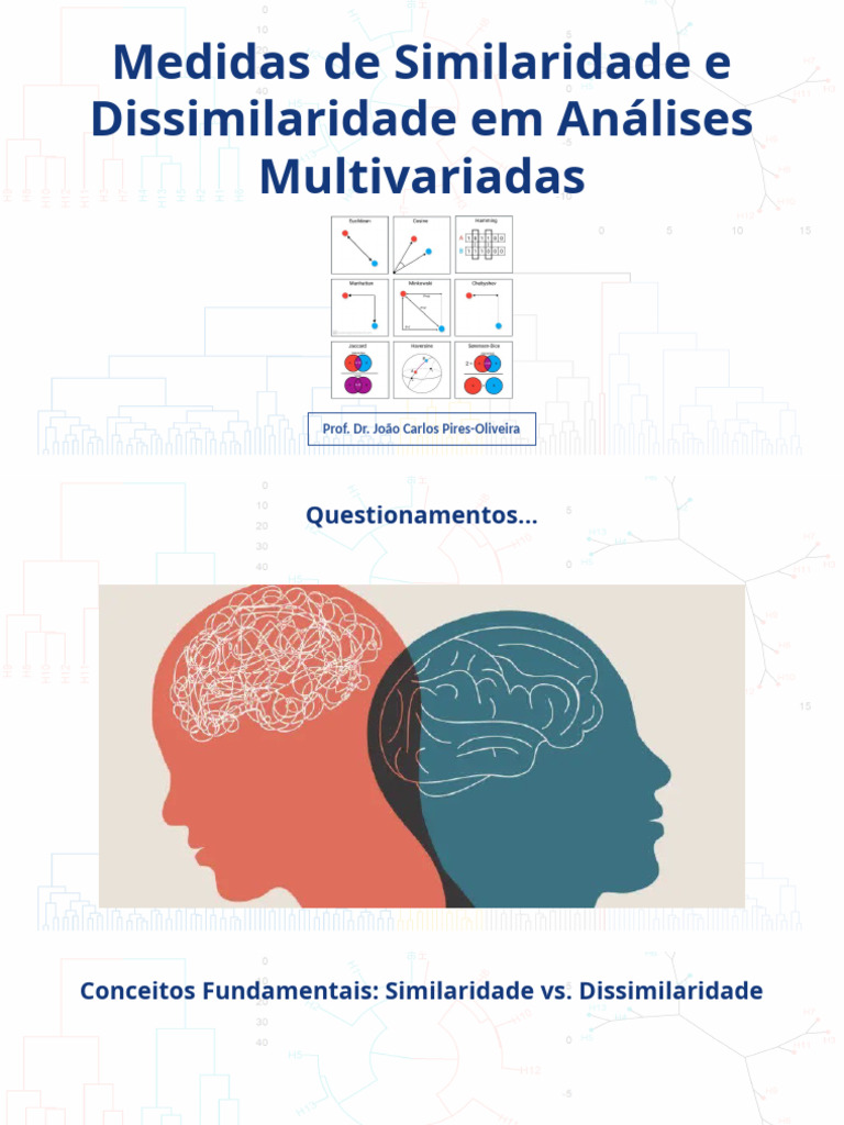 Medidas de Similaridade e Dissimilaridade Em Análises Multivariadas Ok ...