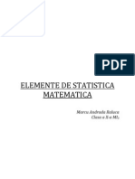 Elemente de Statistic A A