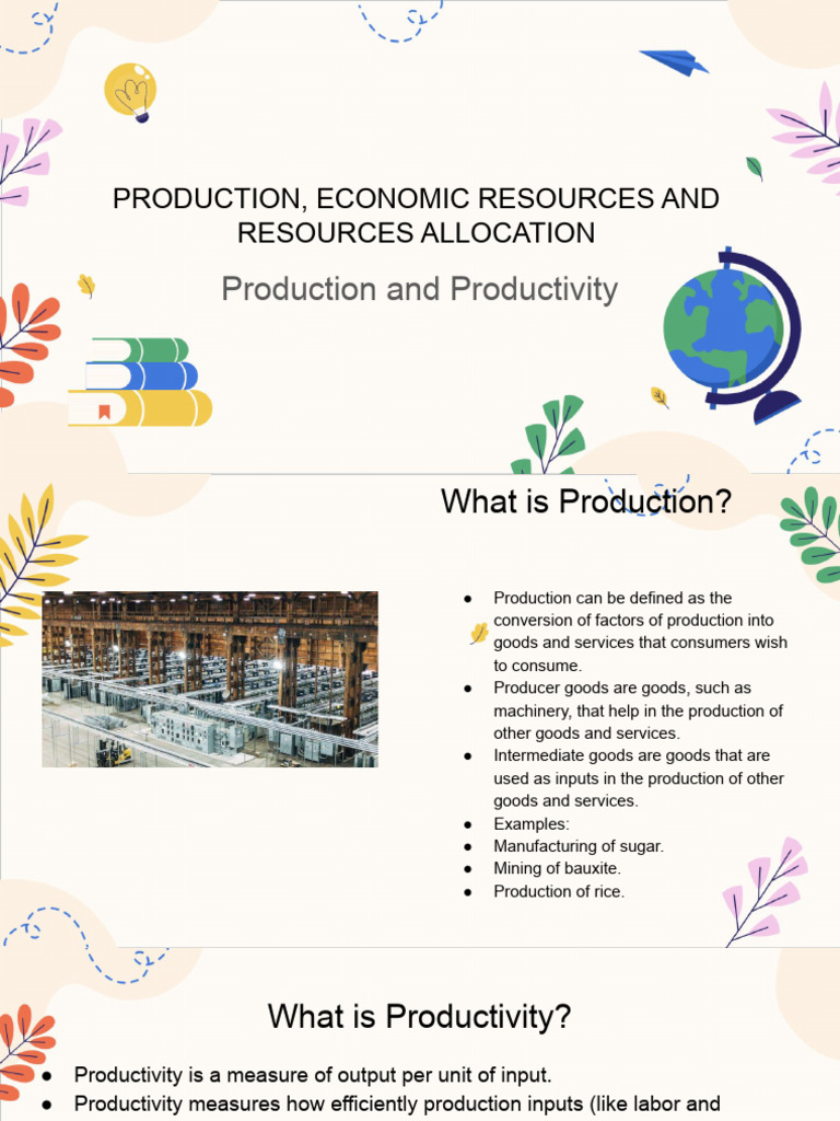 Week Two-Production and Productivity | PDF | Factors Of Production ...