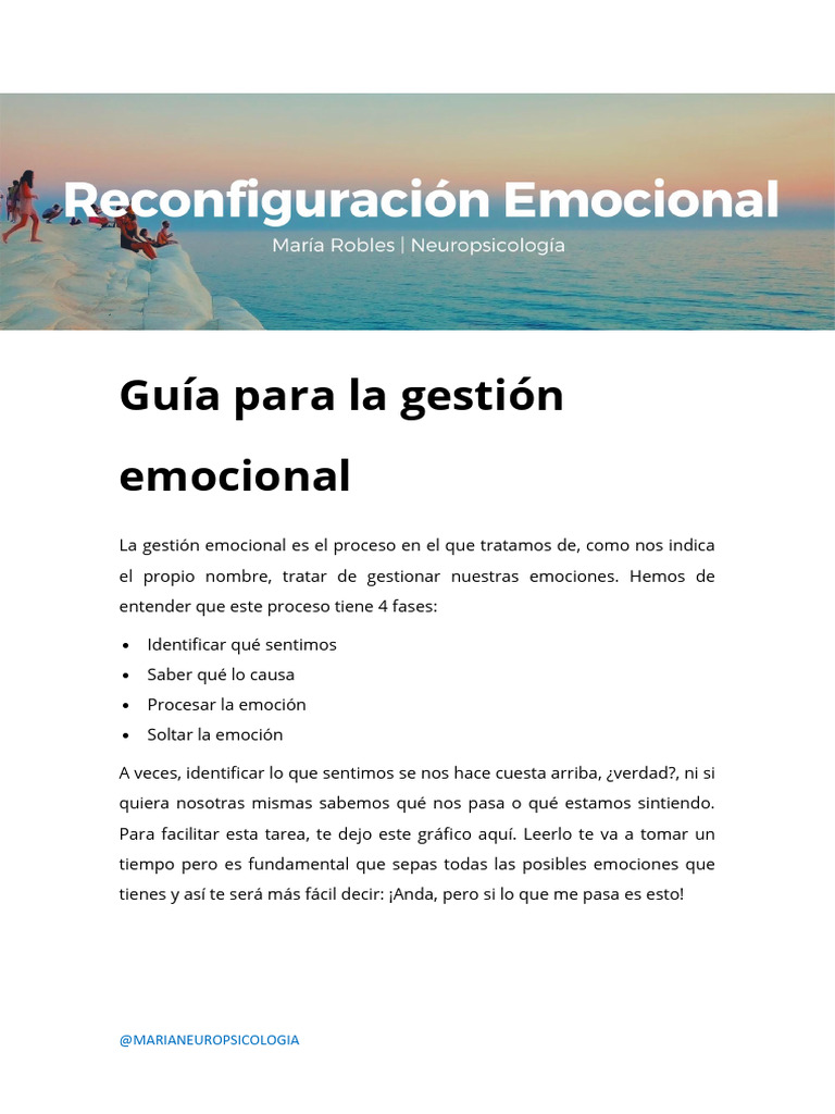 Guia de Gestion Emocional | PDF | Las emociones | Sicología